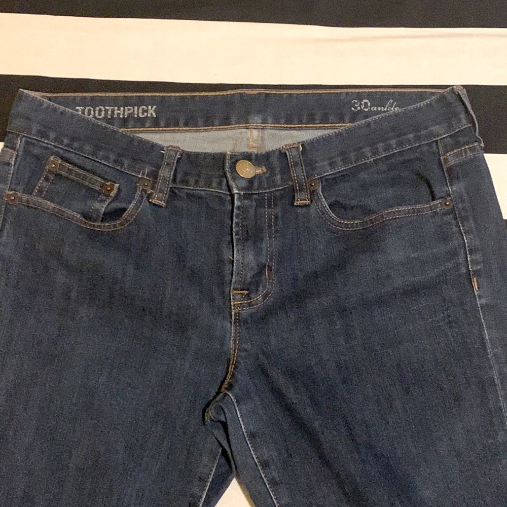🖤🖤J Crew “Toothpick” dark wash jeans ankle length ECU, no distressing🖤🖤 - Picture 3 of 8